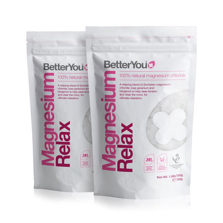 BetterYou Relax Magnesium Flakes, 2 x 750g BetterYou Relax Magnesium Flakes, 2 x 750g