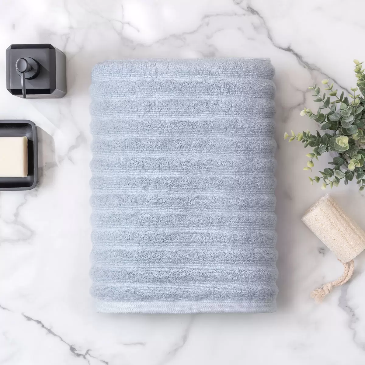 Welhome Asciugamano da Bagno Bumpy Texture 100% Cotone in 3 Colori, 76 x 147 cm - Foto 5 di 10