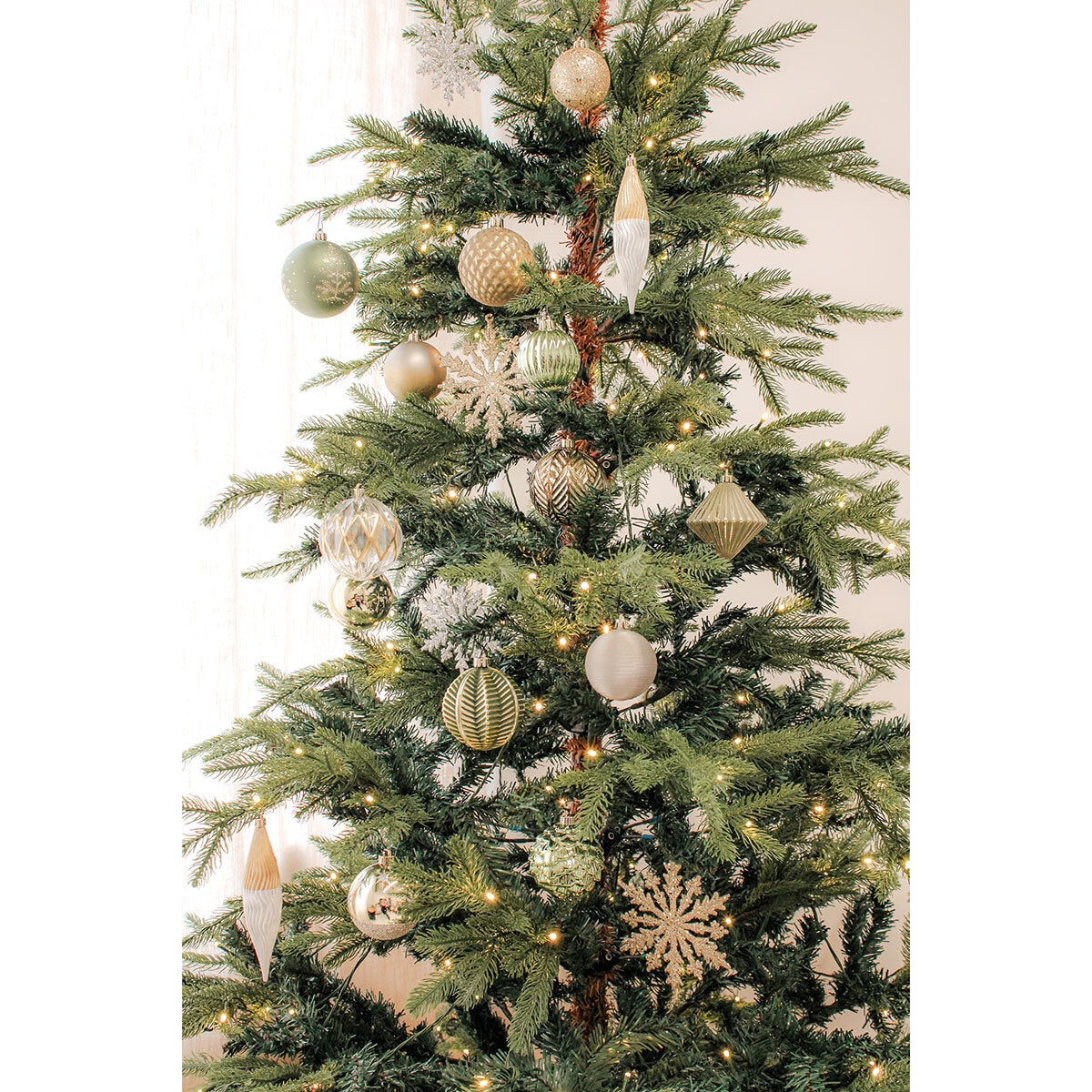 Shatter Resistant Christmas Ornaments - 80 pack