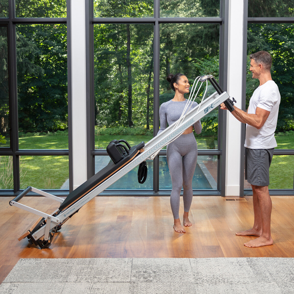 At Home SPX® Reformer Package with Vertical Stand and Cardio Tramp by Merrithew®