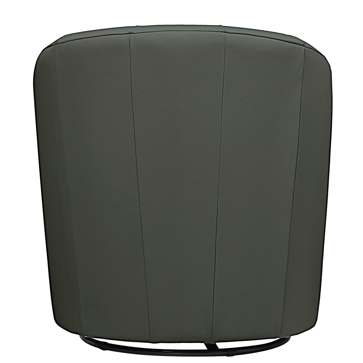 Natuzzi Grey Leather Swivel Accent Chair Costco UK