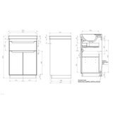 Tavistock Kew 600 Floor Mount with Basin in White at costco.co.uk