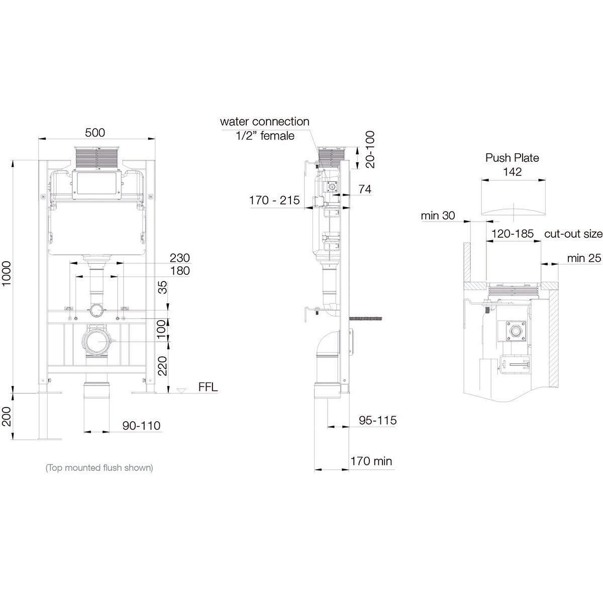 Tavistock 1m Frame