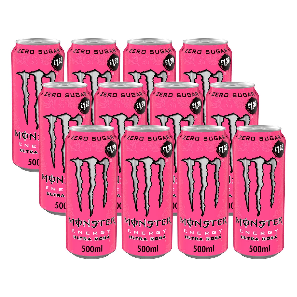 Monster Ultra Rosa PMP £1.39, 12 x 500ml