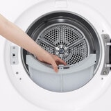 Frontal Image of Heat Pump Dryer with Lint Guard_RHX7010TWB