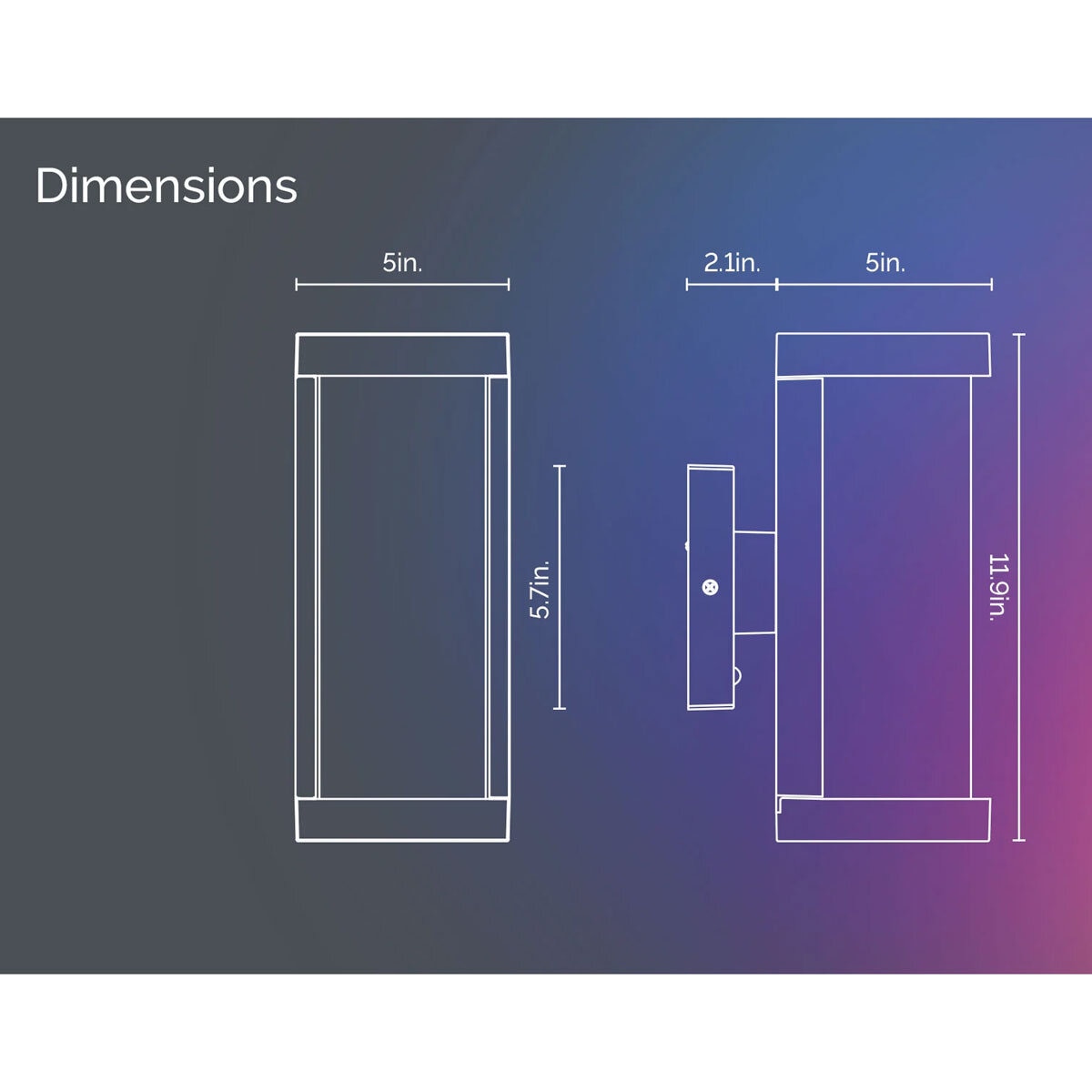 Atomi Smart WiFi Wall Light Sconce, 2 Pack