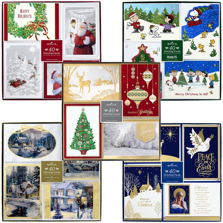 Hallmark Hand Crafted Christmas Card Assortment 40 Pack Costco Uk