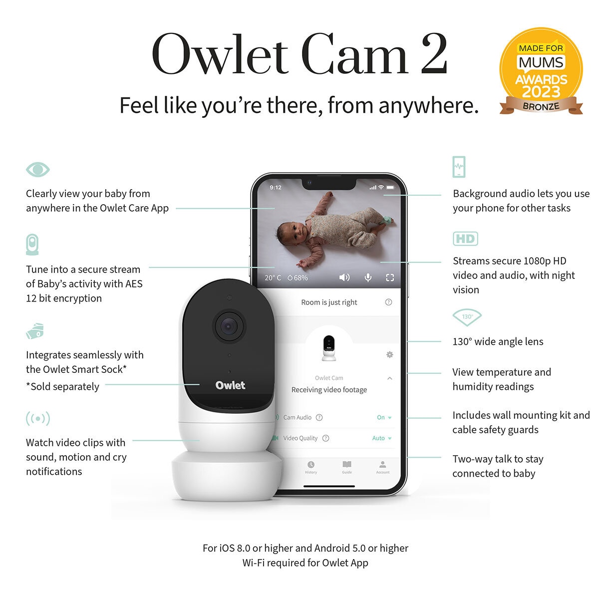 Caméra Surveillance Bébé – Owlet France