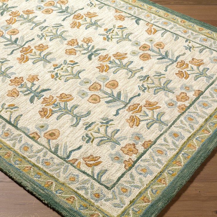 Livabliss Fairfax Green Wool Rug, In 2 Sizes Livabliss Fairfax Green Wool Rug, In 2 Sizes