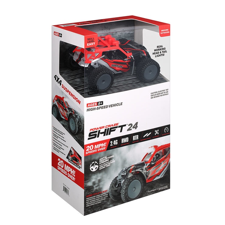 3 Inch (7.6 cm) Power Craze High Speed Remote Control Car in Red (8