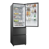 Haier HTW3618ENPB Series 3 Fridge Freezer, E Rated in Slate Black