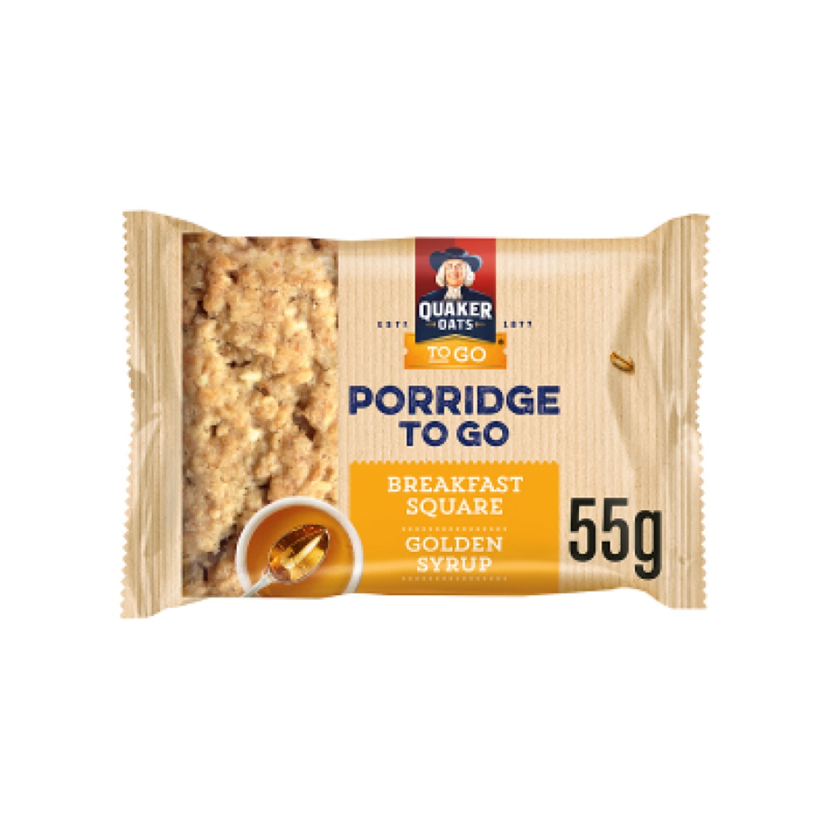 Quaker Oats Porridge To Go Breakfast Squares Variety Pack, 18 x 55g