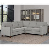 True Innovations Ellen Light Grey Fabric Corner Sofa 