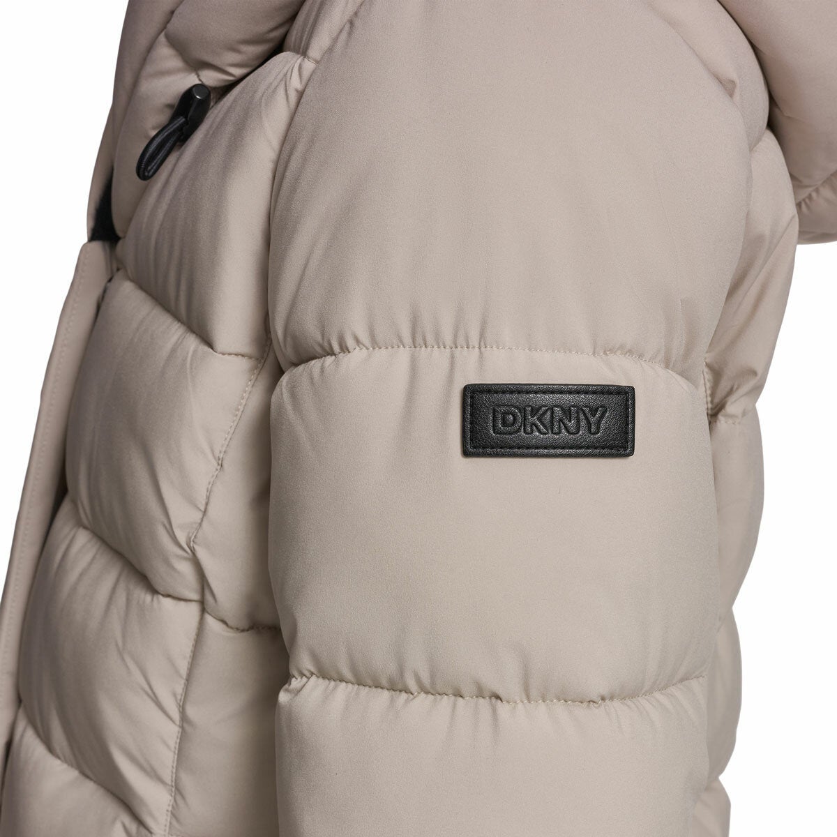 DKNY Women's Puffer Coat with Plush Hood DKNY Women's Puffer Coat with Plush Hood
