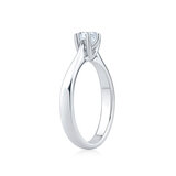 0.50ct Round Brilliant Cut Diamond Solitaire Ring, Platinum