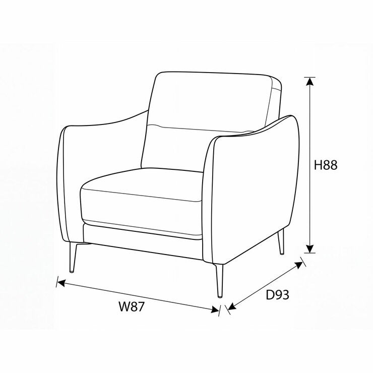 Nicoletti Jupiter Grey Leather Armchair