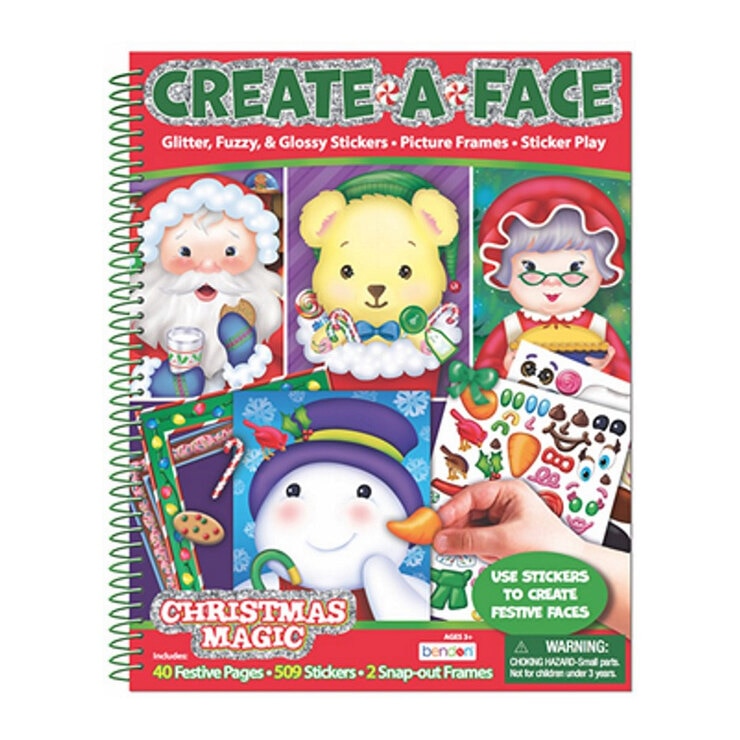 Create a Face Sticker Activity Book Assortment, Christmas Costco UK