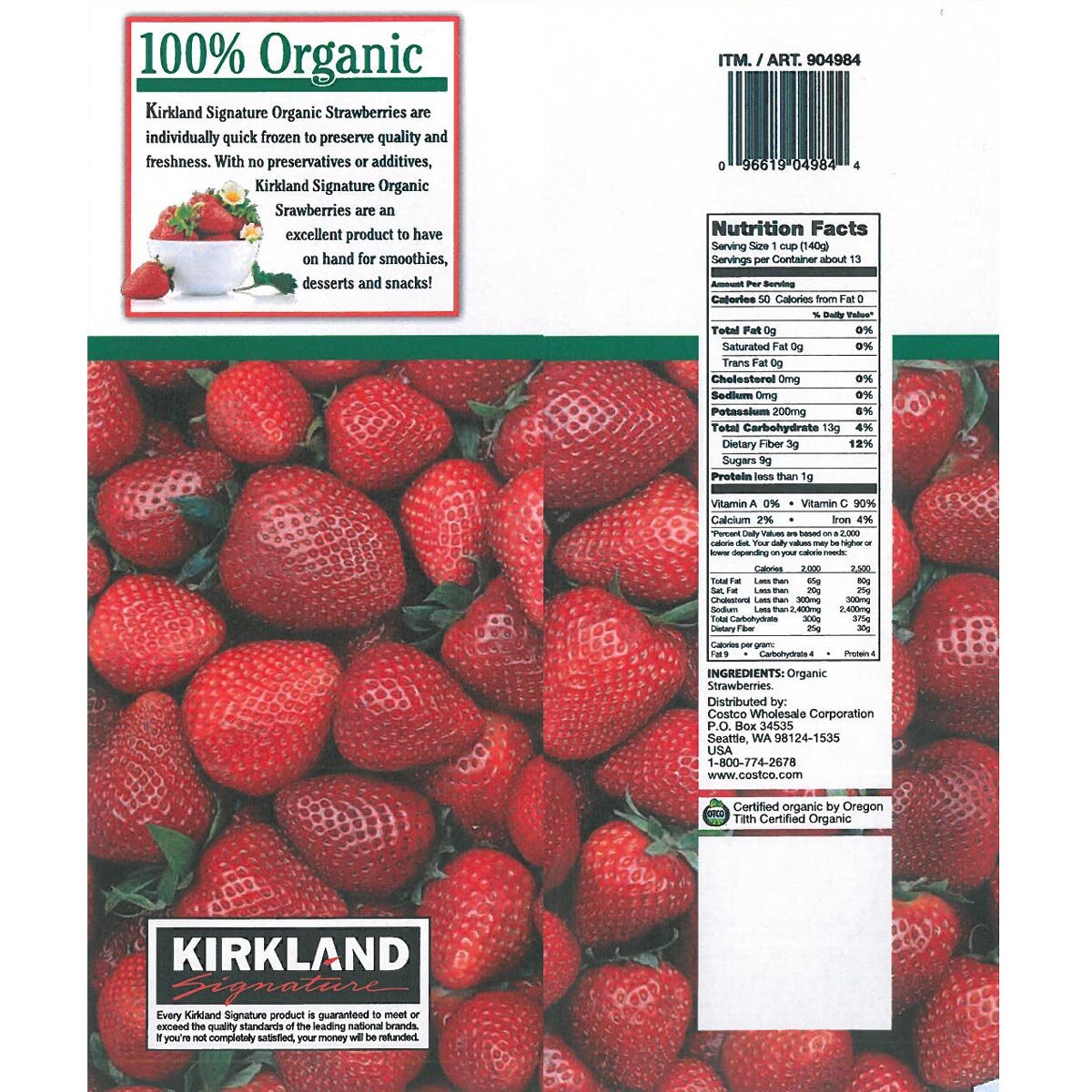 Kirkland Signature Strawberries, 2.72kg