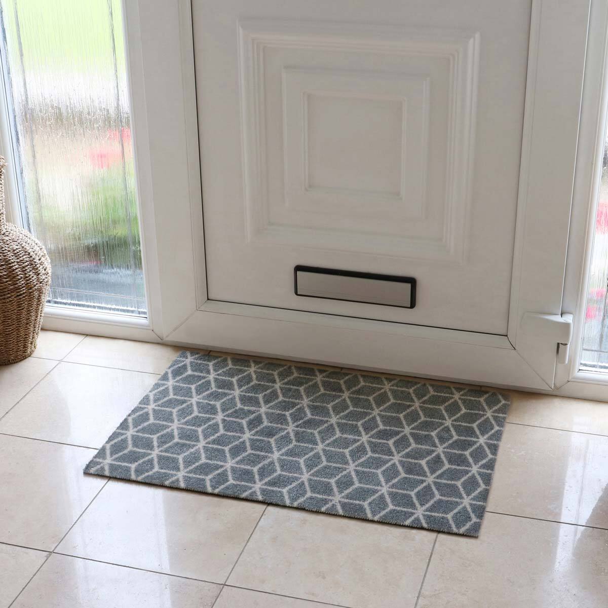 JVL Mega Doormat and Runner Mat Pack in 3D Cube Design Costco UK