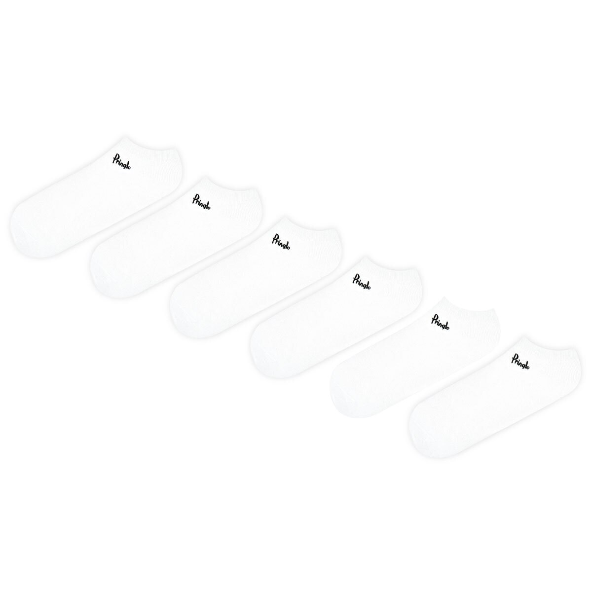 Pringle Men's 2 x 3 Pack Cushioned Trainer Socks in White...