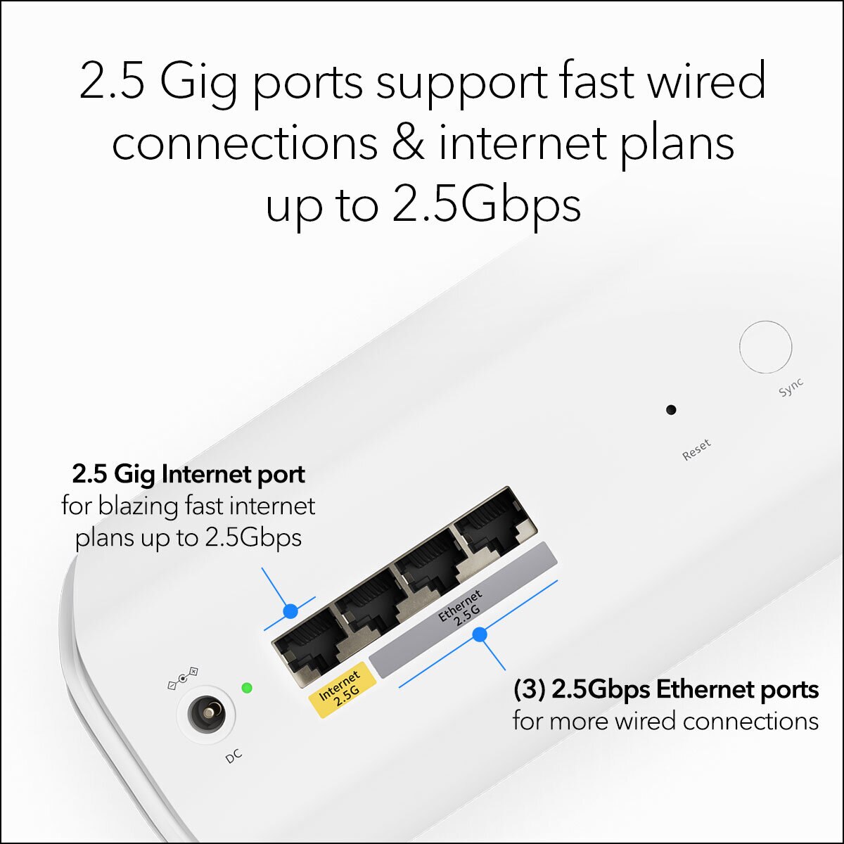 Netgear Orbi Whole Home System, Wifi 7 + 2 Satellite, Tri-Band, 6GHz, RBE773-100EUS