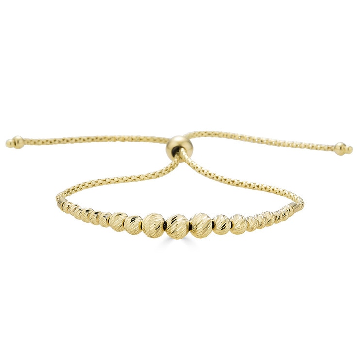 14ct Yellow Gold Bolo Bracelet Costco UK