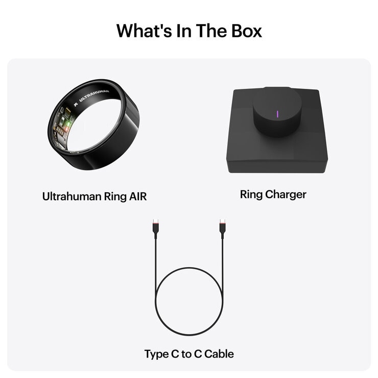 Buy Ultrahuman Ring AIR Aster Black at costco.co.uk