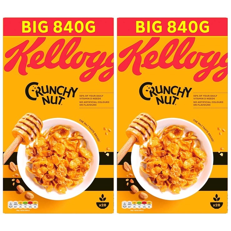 Kellogg's Crunchy Nut, 2 x 840g Costco UK