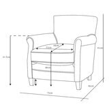 Gallery Mr. Paddington Vintage Brown Leather Armchair
