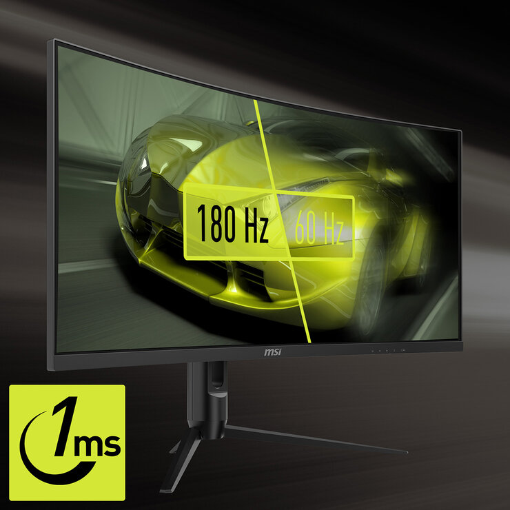 MSI MAG 342CQR E2 180Hz UWQHD Gaming Monitor, 9S6-3DB64H-070