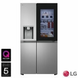 LG GSXE81PYBD Side by Side Fridge Freezer with InstaView, D Rated in Silver