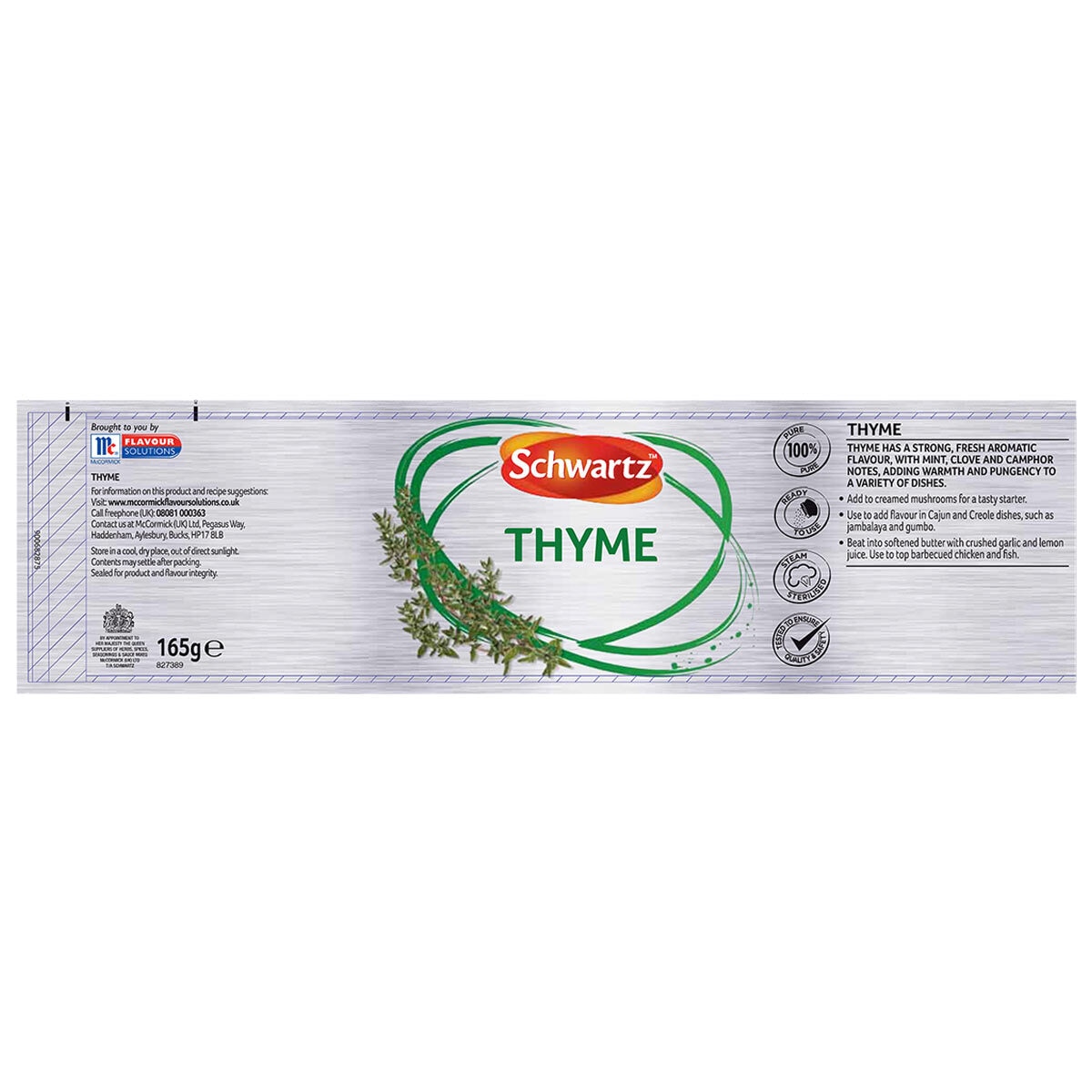 Schwartz Thyme, 165g