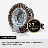 Samsung Series 9 Large Capacity WD18DB8995BZT1 18kg / 11kg Washer Dryer, A Rated in Dark Steel