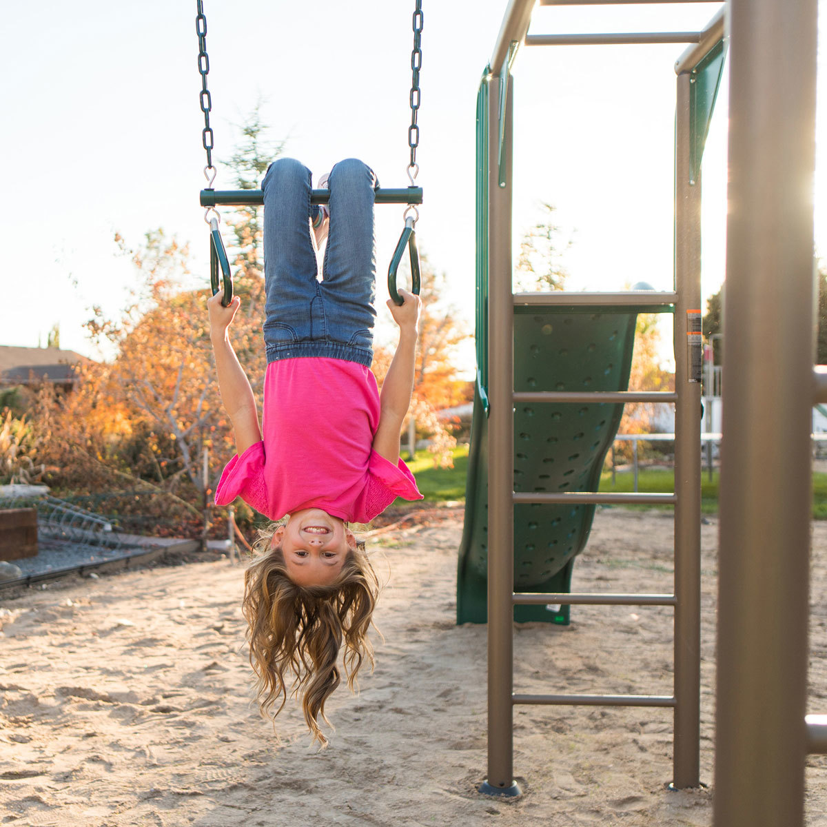 Lifetime Monkey bars with child playing