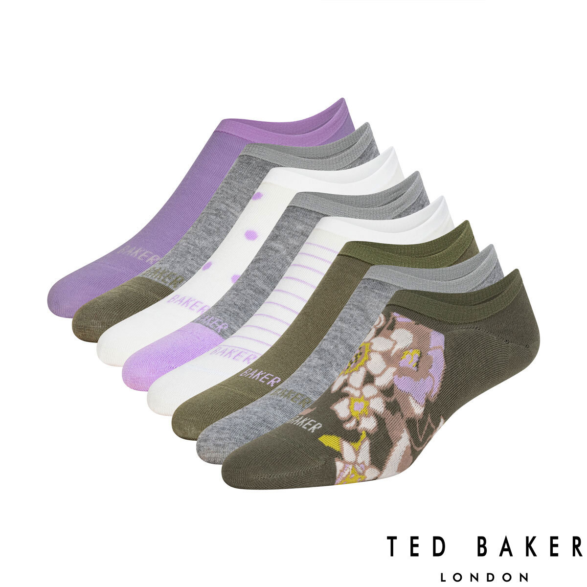 Ted Baker Ladies Liner Sock, 8 Pack