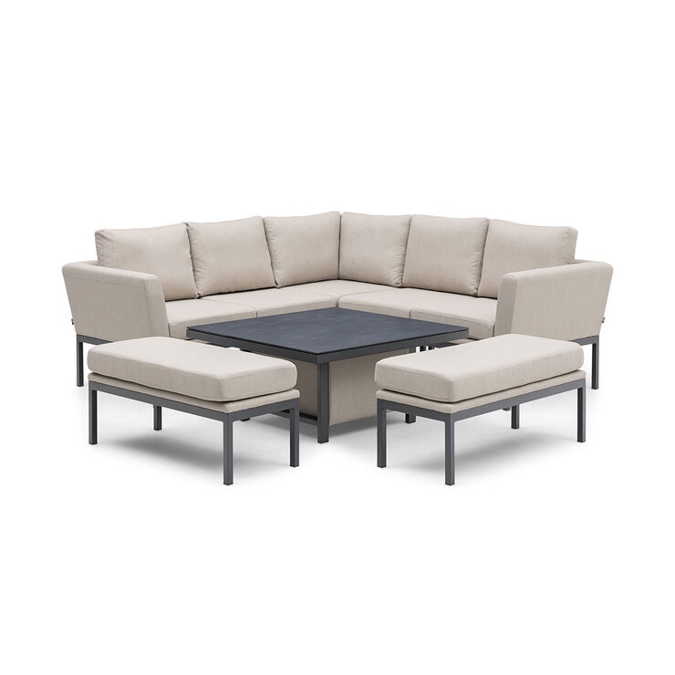 Maze Pulse Corner Dining Set with Square Raised Table