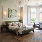 Swyft Bed 02 Green Velvet Bed Frame, Double