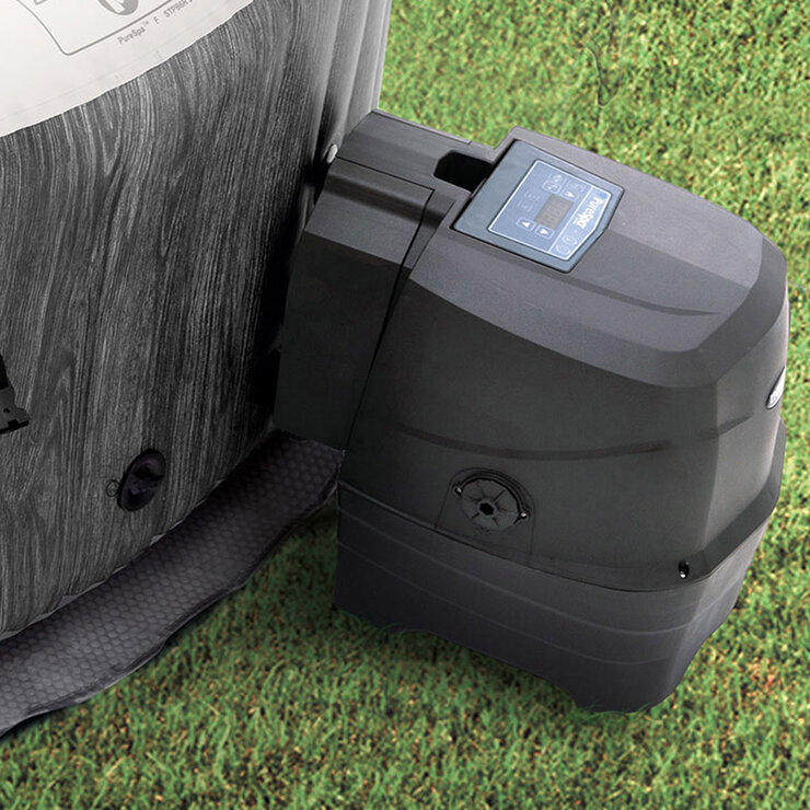 Intex PureSpa Greywood Deluxe 6 Person Inflatable Hot Tub