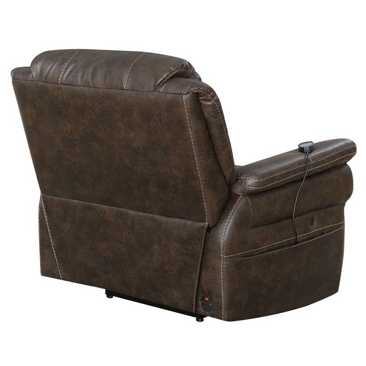Fabric Power Recliner with Built in Heat and Massage Costco UK