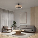 Artika Kalani 24" (61cm) Rattan Fan Light with Remote Control