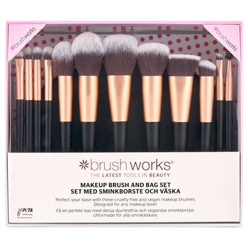 Brushworks Makeup Brush & Bag Set