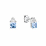 Diamonfire Square Cut Blue Zirconia Earrings Diamonfire Square Cut Blue Zirconia Earrings