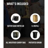Eco Fuego Steel Fire Pit Bundle + Cover