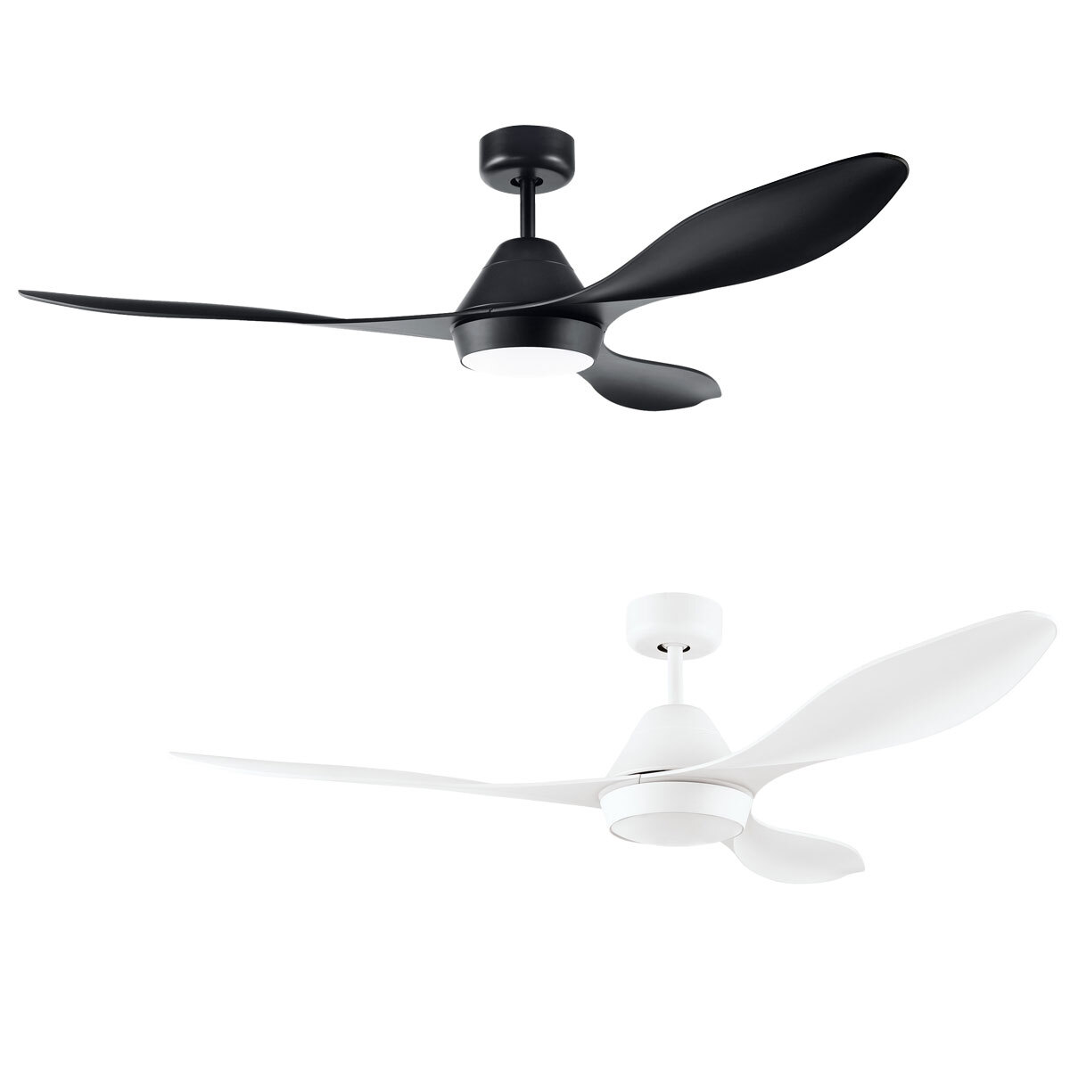 Eglo Antibes 3 Blade (132cm) Indoor Ceiling Fan with DC Motor, LED Light and Remote Control, available in 2 Colours