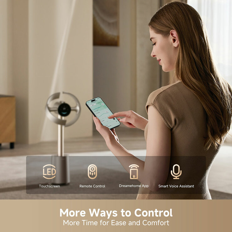 Lifestyle images showing app control Lifestyle images showing app control