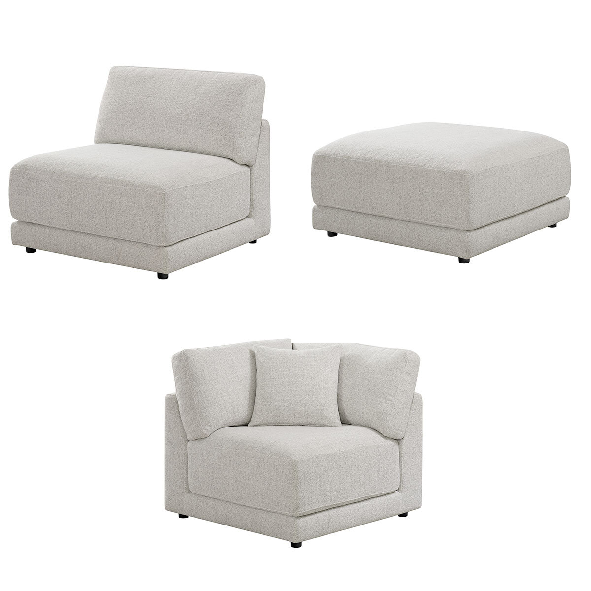 Light Grey Sofa Individual Pieces