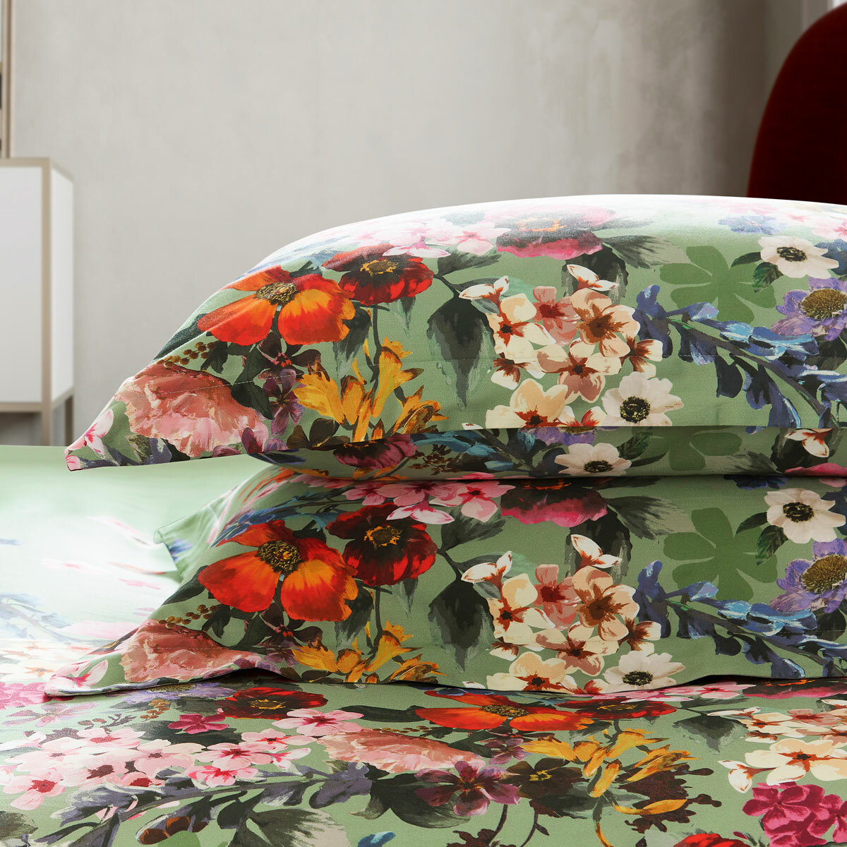 Ted Baker Antiquity Boarder Green Duvet Cover Set, Double Ted Baker Antiquity Boarder Green Duvet Cover Set, Double