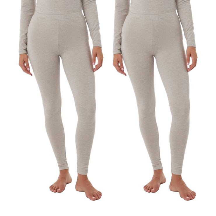 32 Degrees Heat Fleece Lined Legging Base Layer 2 Pack in Beige, Extra Large 32 Degrees Heat Fleece Lined Legging Base Layer 2 Pack in Beige, Extra Large