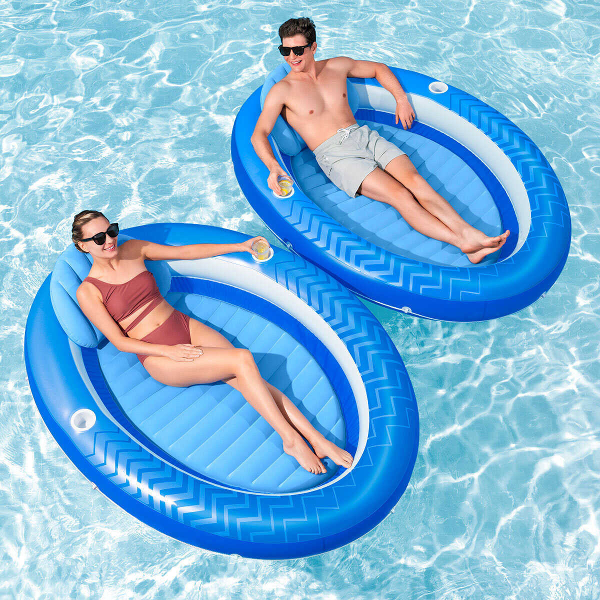 Bestway Comfort Plush Lounger 2 Pack