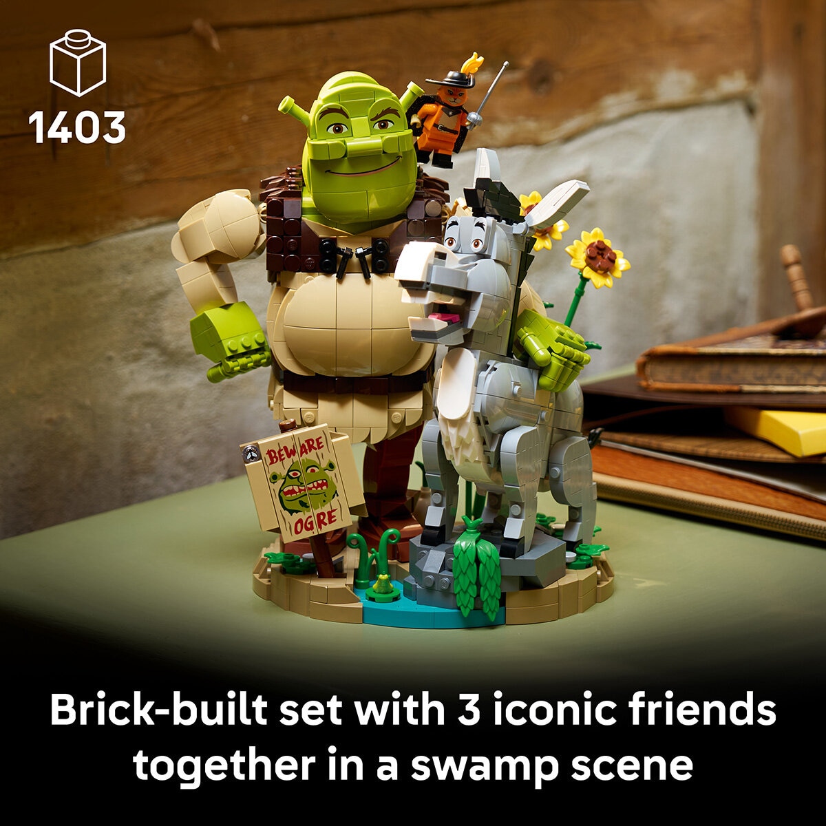 LEGO Shrek Shrek, Donkey & Puss in Boots - Model 72423 (18+ Years)
